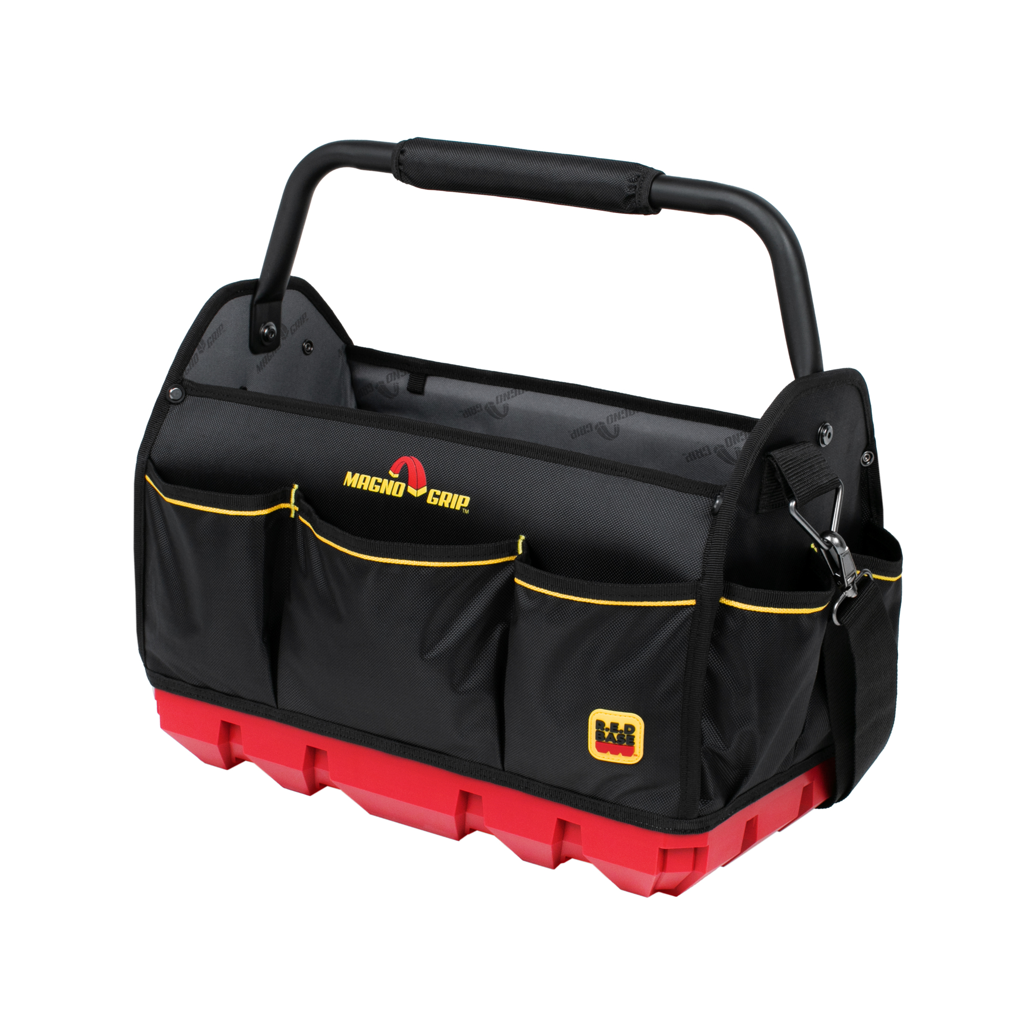 MagnoGrip Inc., RED Base Series 18in. Tote Bag, Color Black, Pockets (qty.) 20 Material Polyester, Model# 526-330